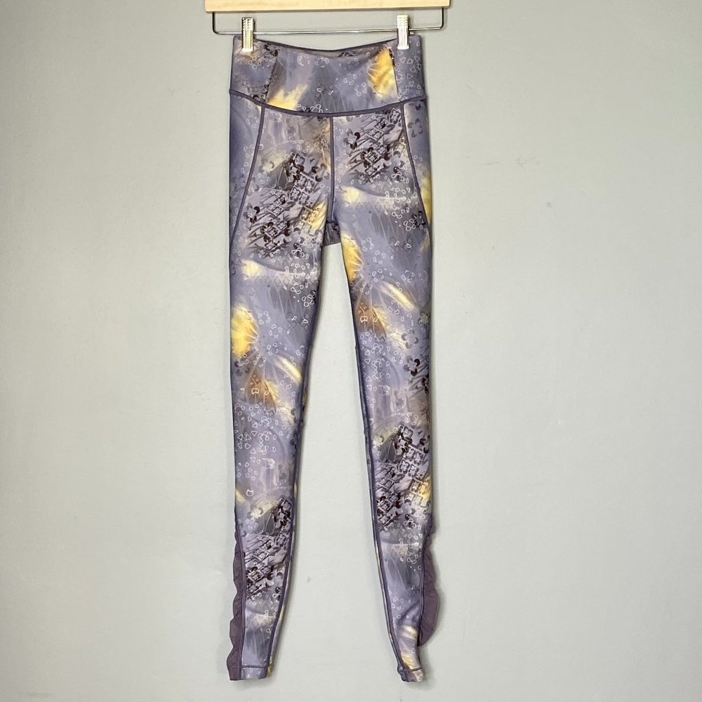 Calia by Carrie Underwood Hi-Rise Ruched Mesh Leggings - Size XSmall